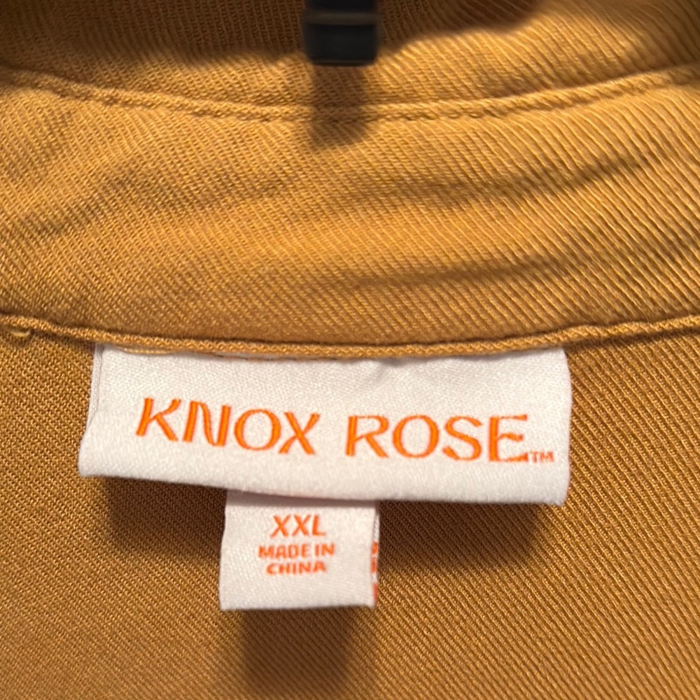 Knox Rose Mustard Button-Up Women's Blouse - Picture 2 of 3